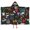 I Love My, variant on Husky Dog Flower Floral Hooded Bath Towel,50"x30" for Ages 3 To 12 Kids, Quick Dry Lightweight Soft Microfiber Hood Beach Towel Cover Up for Kids