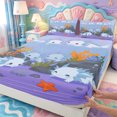 thumbnail image 4 of Manfei Cute Salamander Pattern Queen Sheets,Sea Animal Axolotl Queen Sheet Sets,4pcs,1 Flat Sheet,1 Fitted Sheet and 2 Pillowcases, 4 of 6