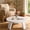 White, variant on Round Wood Coffee Tables for Living Room, Farmhouse Circle Coffee Table, Mid Century Wooden Rustic Coffee Tables for Apartment, Easy Assembly
