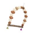 thumbnail image 4 of Bird Chewing Swing, Parrots Swing Toy Pecans Safe With Bells For Cockatiel For Lovebird L, 4 of 8