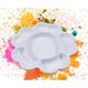 thumbnail image 2 of Paleta de porcelana, cuenco de cerámica para mezclar, paleta de pintura de flores, bandeja para paleta de mezcla de pintura de acuarela, 2 of 3