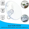 thumbnail image 2 of Strong Transparent Suction Cup Sucker Wall Hooks Hanger Strong Attached Any Smooth Surface Set Hanger Kitchen Bathroom, 2 of 8
