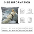 thumbnail image 5 of Orinice Snow Rock Graphic Decorative Pillow Cover for Home Couch Living Room Sofa, Winter Short Plush 1PC 22x22in, 5 of 5