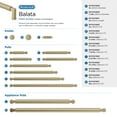 thumbnail image 6 of Amerock Balata 10-1/16 inch (256mm) Center-to-Center Golden Champagne Cabinet Pull, 6 of 6