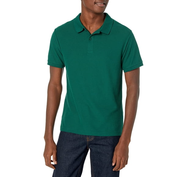 Camisas polo IZOD para hombre de manga corta tipo piqué, color Hunter, talla 34-35 US
