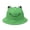 Green, variant on Cute Cartoon Frog Bucket Hat with Wide Brim Sun Protection for Outdoors, Fits Head 56-58cm