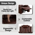 thumbnail image 6 of TrumanPick Power Air Leather Recliner Sofa Set with LED Lights Lazy Boy Recline Couches for Living Room with USB Port, Cup Holders, Red, 6 of 7