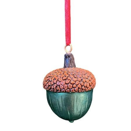 

Xmas Fake Pine Nuts Pattern Pendant Multiple Colors Christmas Tree Accessories for Christmas Party Decoration Yellow