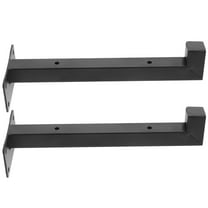 MLINS 2 Pcs Heavy Duty Shelf Bracket Brackets Power Racking Black