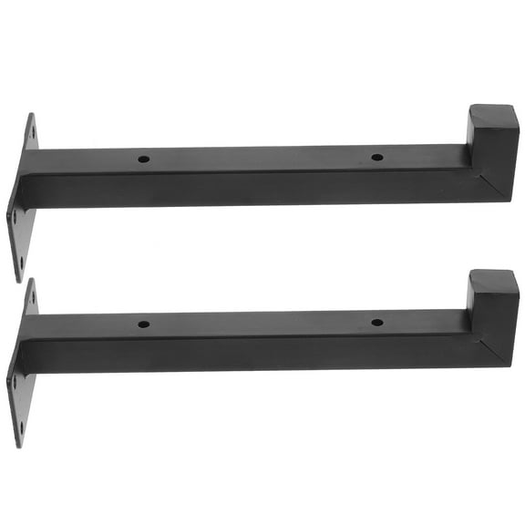 MLINS  2 Pcs Heavy Duty Shelf Bracket Brackets Power Racking Black