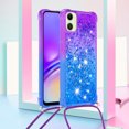 thumbnail image 2 of Funda para Samsung Galaxy A06 Brillantina Líquida Divertida Reluciente y con Cristales en Movimiento Cuerpo Cruzado con Cordón Ajustable, 2 of 5