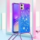 thumbnail image 2 of Funda para Samsung Galaxy A05 Brillantina Líquida Divertida Reluciente y con Cristales en Movimiento Cuerpo Cruzado con Cordón Ajustable, 2 of 5