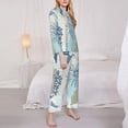 thumbnail image 4 of Bingfone Womens Pajama Sets Algae Corals And Seashells Print,Long Sleeve Loungewear Pajamas Set-X-Large, 4 of 9