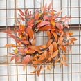 thumbnail image 3 of Wreath,Leaf Wreath, Door Hanging Decoration, Festival Props, Hanging Window Wall Hanging, 3 of 7