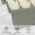 thumbnail image 5 of Yayeee 2 Pack Hand Towels for Bathroom 100% Cotton 16" x 28" Soft Absorbent Kitchen Towel, Gray Snowmen, 5 of 7