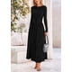 thumbnail image 4 of Vestido largo PRETTYGARDEN para mujer, primavera 2025, manga larga, 4 of 9