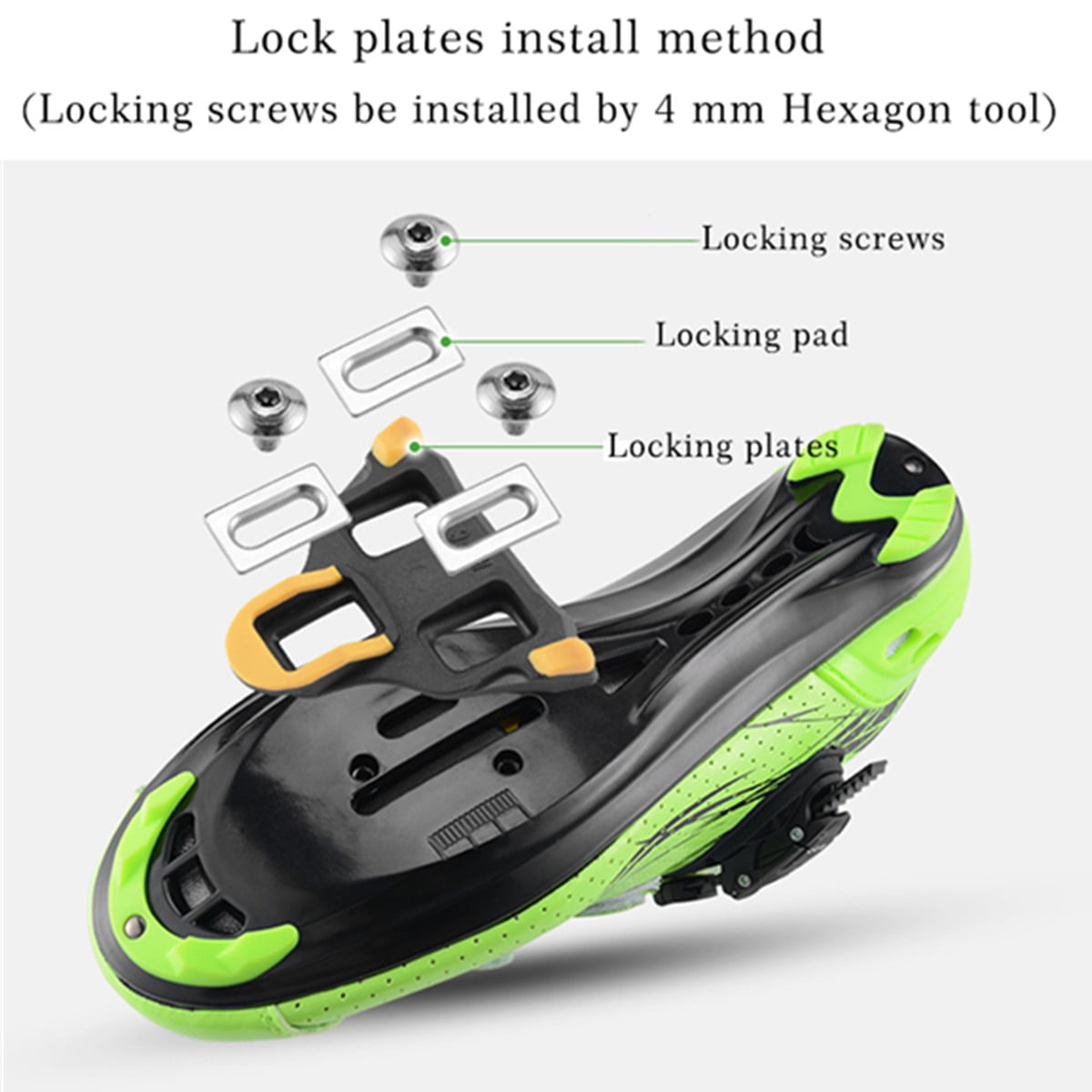 RockBros 1 Set Road Bike Clipless Bicycle Self locking Pedals with SPD SL Cleats Walmart