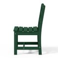 thumbnail image 6 of WestinTrends Ashore Outdoor HDPE Patio Classic Armless Dining Side Chair, Dark Green, 6 of 9