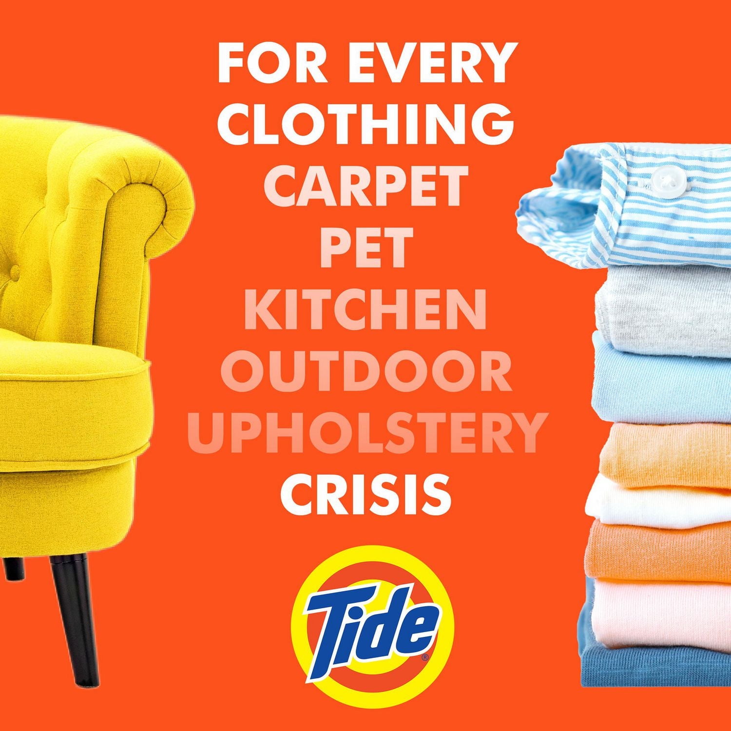 Tide Rescue Plus Oxi Laundry Stain Remover and Carpet Cleaning Spray and Wash, Spot Cleaner 650ml, Unscented Stain Remover