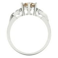 thumbnail image 4 of Clara Pucci 14K White Gold 1.72ct YellowMoissanite Three-Stone Ring, 4 of 8