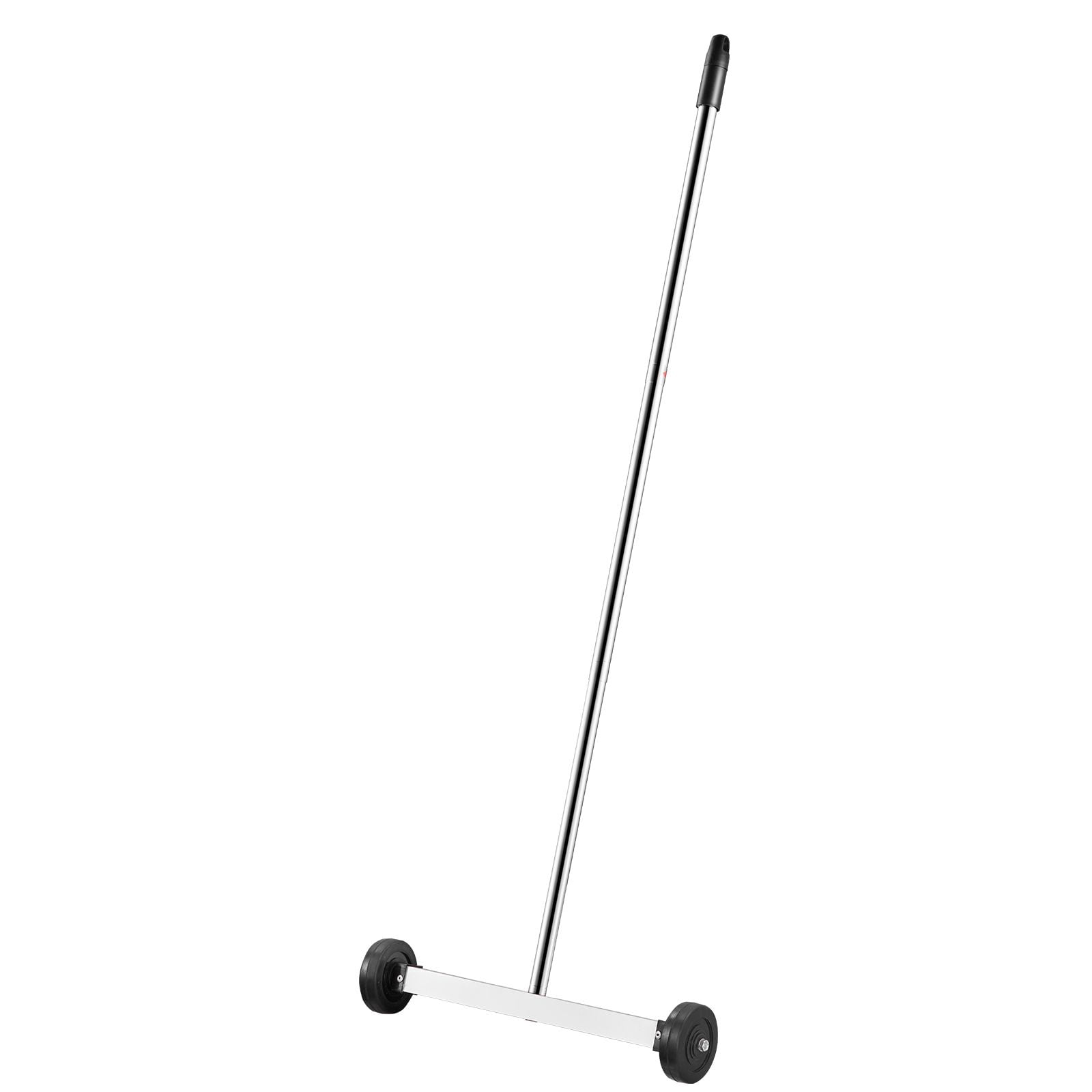 Magnetic Sweeper 15 Inch, 8 lbs Capacity with Telescoping Handle 17.52-40.94 Inch, Ergonomic Rubber Handle, 2.95 Inch Wheels for Garage Construction Sites