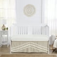 thumbnail image 2 of Boho Fringe Linen Tufted Dust Ruffle Crib Skirt by Sweet Jojo Designs, 2 of 2