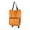 Orange, variant on sunsanly Folding Shopping Cart Trolley Bag with Wheels Large Capacity Foldable Design Waterproof Shopping Bag Portable Hand-Pulling Grocery Bag