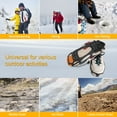 thumbnail image 6 of TELOLY 24 Teeth Stainless Steel Ice Walk Traction Cleats Crampons - Anti-Slip Shoe/Boot Footwear Snow Ice Spikes Traction Ice Cleats Grippers for Hiking, Climbing, Walking, Jogging (XL), 6 of 7