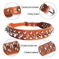thumbnail image 2 of Collier pour Chien en Cuir Pu Craqué Doux Champignons Drôles Rivets Cloutés Chiot Réglable pour Extérieur Petits Moyens Grands Chiens Chats, 2 of 5