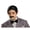 Black, variant on Straight Synthetic Short Hair Side Part Wigs for Men Halloween Wig