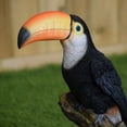 thumbnail image 2 of Hi-Line Gift Ltd Toucan on Stump Statue, 2 of 6