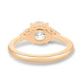 thumbnail image 5 of ESTE ORIGIN 1.15ctw Round Lab Grown Diamond Trinity Accent Ring 14K Rose Gold Ring for Women US 5.5, 5 of 8