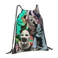 thumbnail image 2 of Terrifier Drawstring Backpack Lightweight Portable Sport Gym Sackpack Draw String Cinch Bags For Men Women, 2 of 9