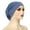 Blue, variant on Women Solid Plain Cotton Stretch Elastic Neck Hat Hair Head Wrap Headband Turban
