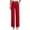Red*, variant on RUTAYY Women's Casual Pants High Waist Comfortable Soft Stretch Wide Leg Flowy Bottoms Everyday Wear Fashion Travel Trousers
