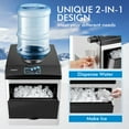 Costway 2in1 Stainless Steel Countertop Ice Maker Water Dispenser
