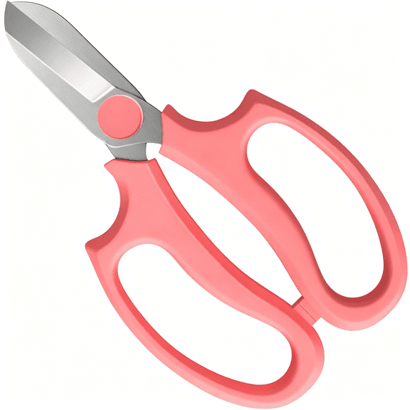 EXLEAF Flower Scissors,Strong Floral Shears,Premium Steel Garden Pruning Shears Garden Scissors Floral Fruits Leaf Scissors Hand Pruner Snip Trimming Tool for Gardening Flower Arrangement,Pink
