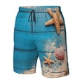 thumbnail image 5 of Naloa Shells and Starfish Men's Beach Shorts, Surfing shorts, Swim trunks, Quick Dry Swim Trunks for Surfing Beach Fun - XX-Large, 5 of 9