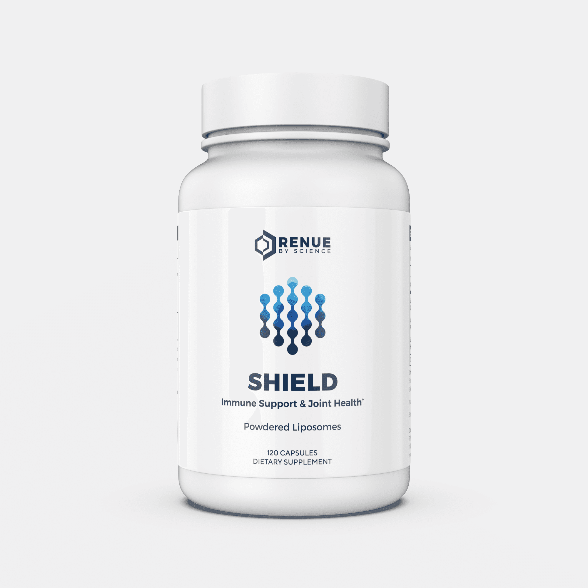 RENUE by SCIENCE Shield | Liposomal Vitamin C CaAKG P.E.A Hyaluronic Acid Supplement | 120 Capsules with Vitamin C (500mg) CA AKG (150mg) Palmitoylethanolamide (75mg) HLA (75mg) | Made in the USA