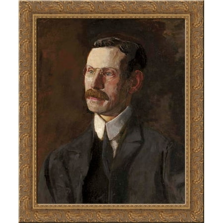 Ernest Lee Parker 24x20 Gold Ornate Wood Framed Canvas Art by Thomas Eakins