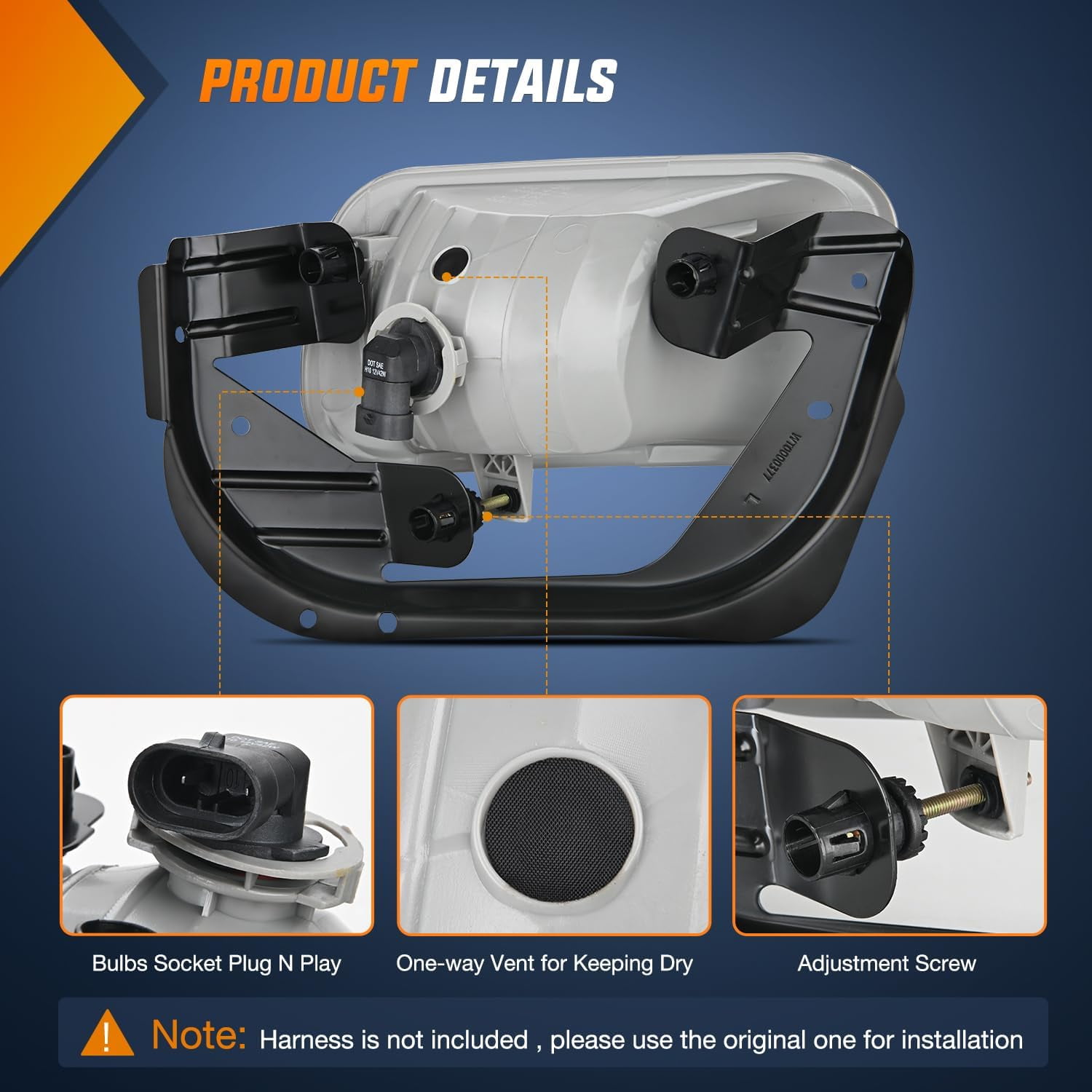 Nilight Fog Lights Assembly Compatible with 2009 2010 2011 2012 Dodge Ram 1500 2010 2011 2012 2013 2014 2015 2016 2017 2018 Dodge Ram 2500 3500 Fog Light Replacement Clear Len