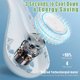 thumbnail image 5 of Ventilador para colgar en el cuello Ventilador de enfriamiento ajustable recargable de 5 W Enfriador de aire portátil personal sin cuchillas, Blanco Vogacara HA006450-01B, 5 of 6