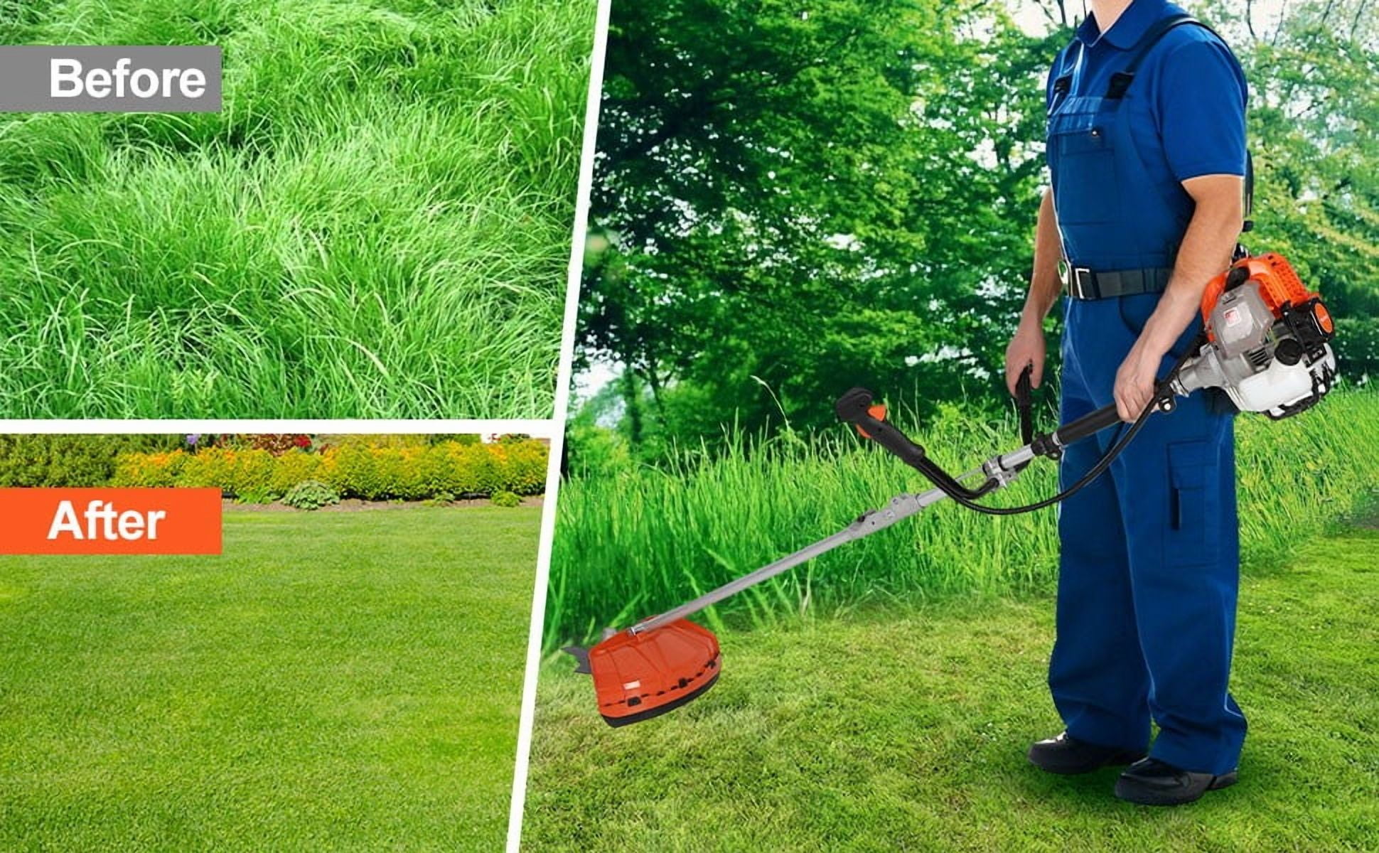 Seipouy 52cc Weed Eater Gas Powered, 2 in 1 Gas String Trimmer, Weed Wacker, Heavy Duty Weed Wacker, Upgraded 2200w/8500rpm Engine Brush Cutter, 3 Days Delivery from USA