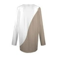 thumbnail image 5 of Long Sleeve Shirts for Women 2026 Spring Fall Casual Geometric Printed V Neck Oversized Shirt Tunic Blouse, 5 of 5