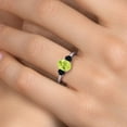 thumbnail image 4 of Gem Stone King 1.54 Ct Oval Yellow Lemon Quartz Black Onyx 925 Sterling Silver Ring, 4 of 6
