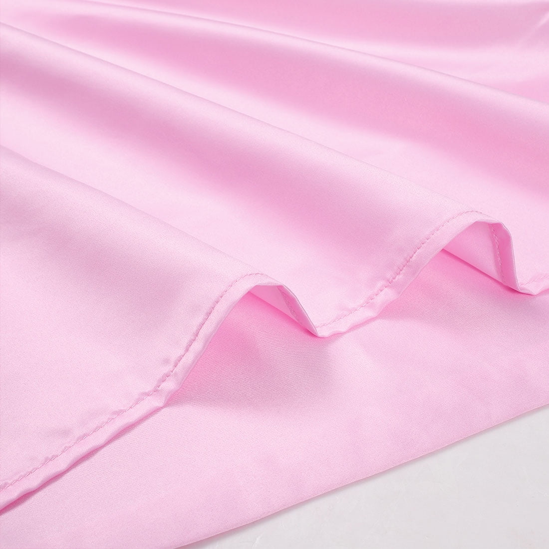 Unique Bargains Luxury Silky Satin Body Pillow Case Light Pink 20" x 54"