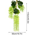 thumbnail image 3 of Artificial Flower Plant Violet Decoration Flower Rattan Wall Decoration Home Wedding Artificial Green Plant Scene Layout Props, 3 of 6