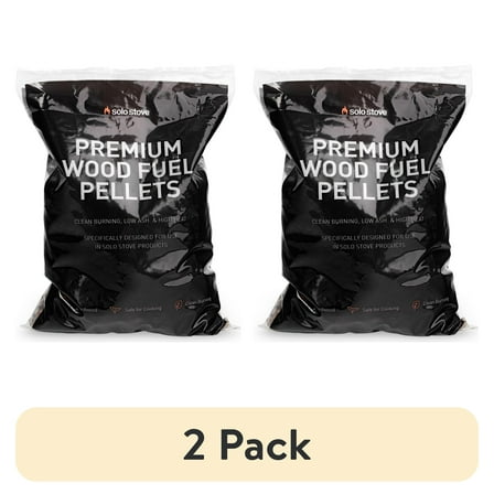 (2 pack) Premium Wood Fuel Pellets 1lb Bag