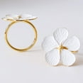 thumbnail image 4 of Table Napkin Ring, White Flower Napkin Ring Set of 12 Christmas Napkin Rings Rounds and Napkin Holders Versatile Wedding Napkin Ring Table Napkin Ring, 4 of 5