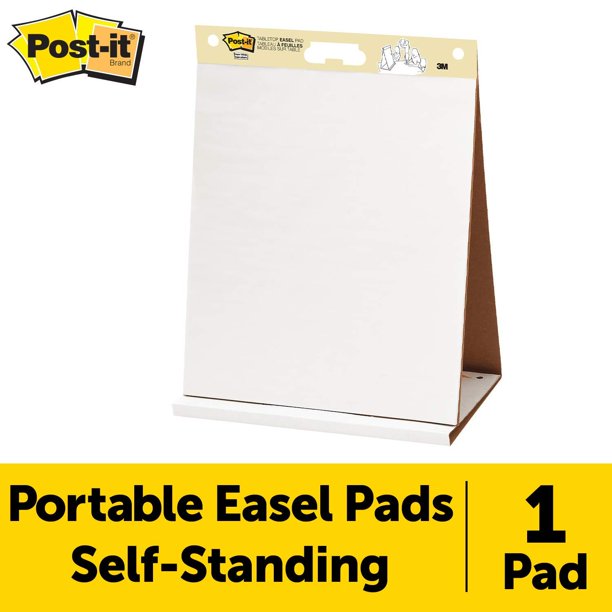 Postit Super Sticky Tabletop Easel Pad, 20 x 23 Inches, 20 Sheets/Pad